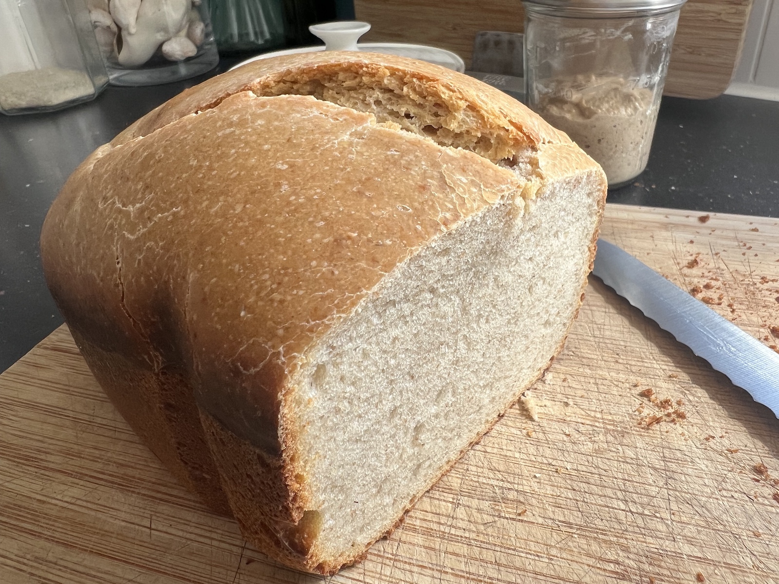 Tight Crumb - made with butter - close up